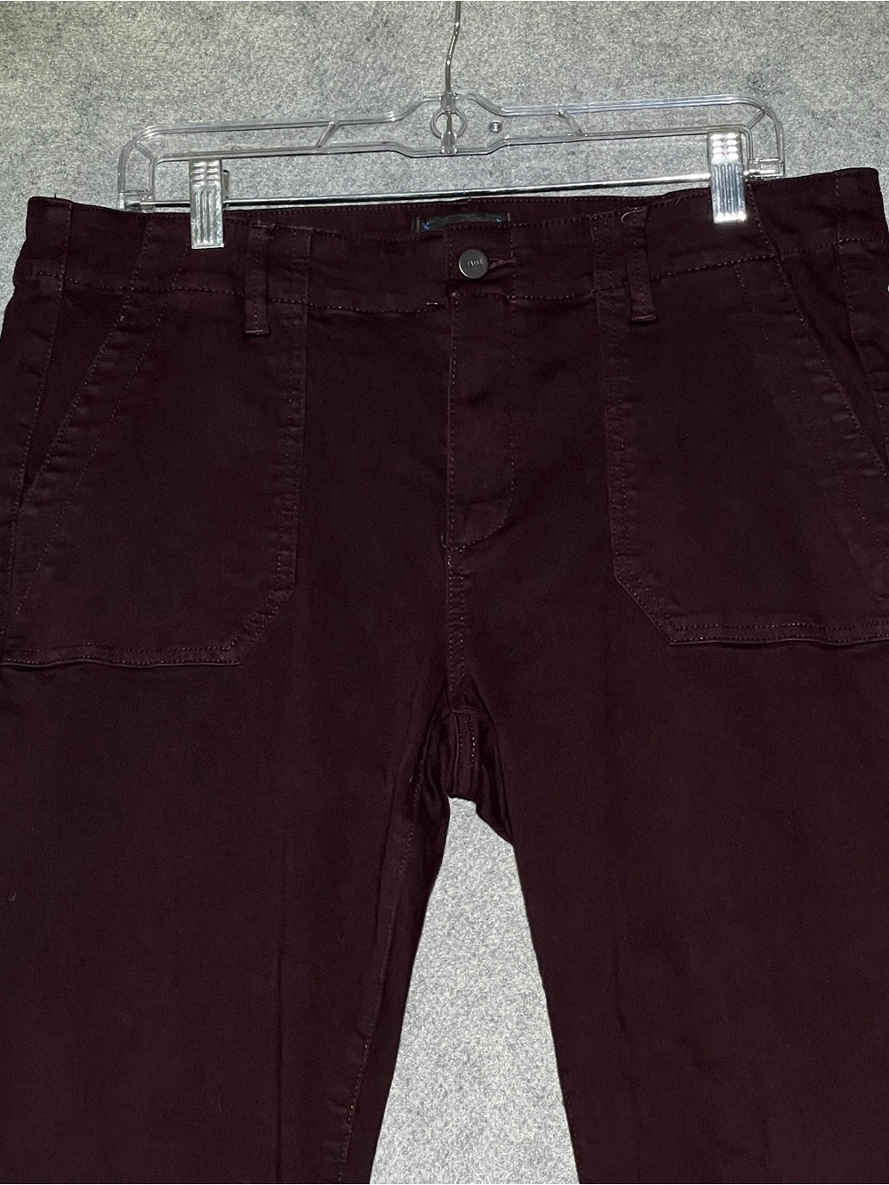 PAIGE Mayslie Jogger Plum Purple Pants Elastic Cuff Zip Ankle Women's 32 - Picture 9 of 15